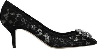 Dolce & Gabbana Bellucci Stiletto Pumps - Dames - Pumps - Zwart - 38 1/2 EU - Schoenen