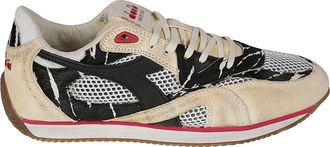 Diadora Equipe Revenge Totem Leather-Blend Low-Top Sneakers