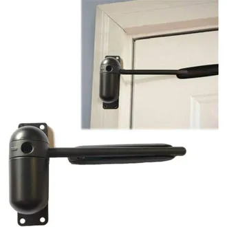 OEM Cierrapuertas Autom&aacute;tico, Mini Cierrapuertas Para Portones Y Mosquiteras, Con Resorte Ajustable Y Montaje En Superficie (negro)
