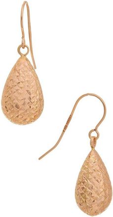 Italian Gold, Inc 10K Rose Gold Pear Drop Earrings
