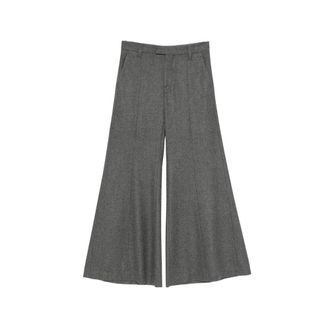 Brunello Cucinelli Pressed-crease Wide-leg Wool Trousers