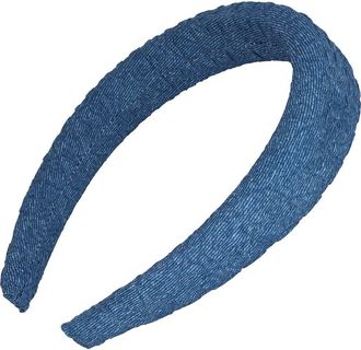 L. Erickson Oakley Padded Denim Headband in Light Wash at Nordstrom