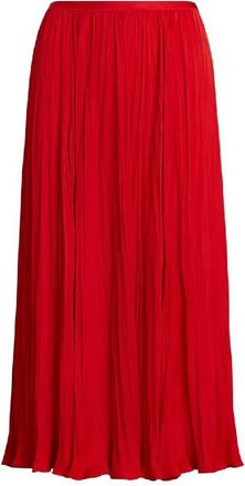 Polo Ralph Lauren Crinkled A-Line Midi Skirt, Size Small