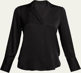 Kobi Halperin Rebekah Long-Sleeve Silk Blouse