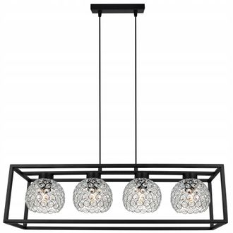 OEM L&aacute;mpara Colgante Elegante Jaula Bola De Cristal