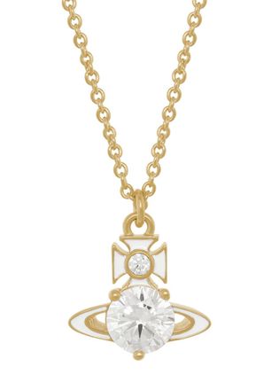 Vivienne Westwood Millie Crystal-embellished orb Necklace - Gold - One Size