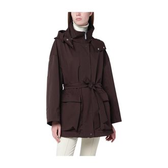 Herno Trench Coats, female, Brown, L, Giubbotto Parka Laminar