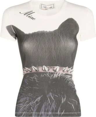 Blumarine T-shirt con stampa - Bianco