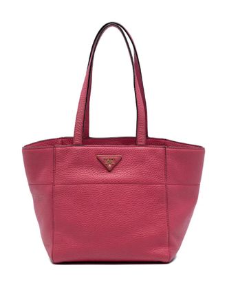 Prada 2000-2025 Vitello Daino tote bag - women - Calf Leather - One Size - Pink