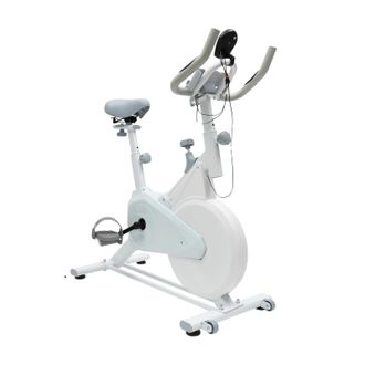 OEM Bicicleta Est&aacute;tica Vertical, Resistencia Ajustable, Pantalla Electr&oacute;nica, Color Blanco