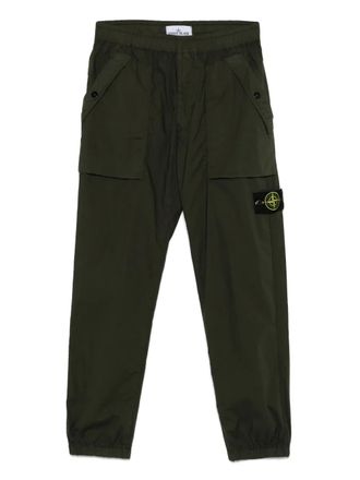 Stone Island Pantaloni con motivo Compass - Verde