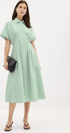Lauren Ralph Lauren Womens Green stripes shirtdress