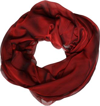 Dolce & Gabbana Womens Silk Rectangle Wrap Shawl Red