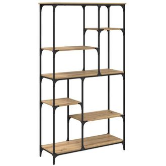 vidaXL Estante De Libros Roble Artesanal 99 X 35,5 X 176 Cm Vidaxl