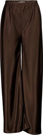 Mercer Amsterdam Wijde broek - Dames - Wijde Broeken - Bruin - S - Broeken