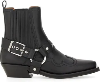 Ganni Stivale Chelsea Western Fitted-Donna