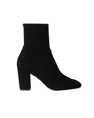 Stuart Weitzman Pre-owned Womens Yuliana 80 Ankle Boots in Black Suede - Size UK 3.5