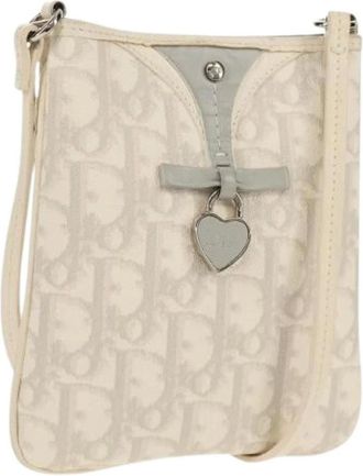 Dior Pre-owned Cross Body Bags, female, White, Size: ONE SIZE Pre-owned Vintage Shoulder Bag
