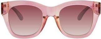 Kurt Geiger 54mm Rectangular Sunglasses in Pink Crystal Yellow Bi-Layer at Nordstrom Rack
