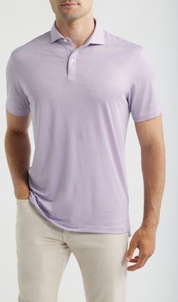 Johnnie-O Darts Microprint Performance Jersey Polo in Racing Red at Nordstrom, Size Xx-Large