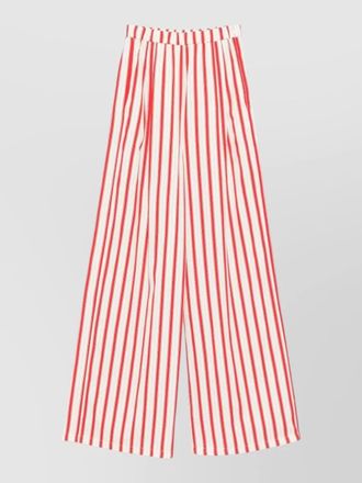 Forte_Forte high waist striped wide leg trousers