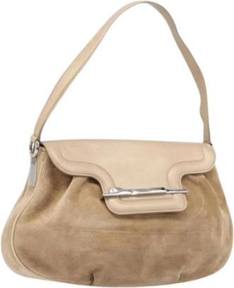 Cartier Pre-owned Vintage Hand Bag - Dames - Vintage Schoudertas - Beige - ONE Size - Leer - Vintage
