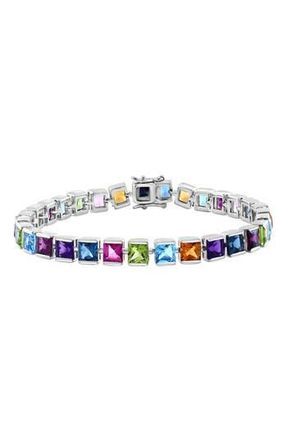 Effy Sterling Silver Mutli Gemstone Bracelet at Nordstrom Rack, Size 7.5