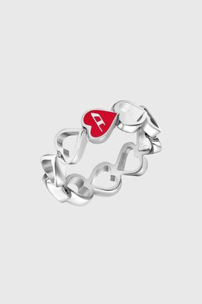 Diesel Stainless Steel Band Ring - Rings - Unisex - Silver