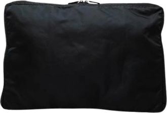 Prada Pre-owned Nylon Pouch - Dames - Vintage Clutch - Zwart - ONE Size - Nylon - Vintage