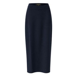 Gran Sasso Falda Midi de Jersey - Skirts - Mujer - Azul - XL