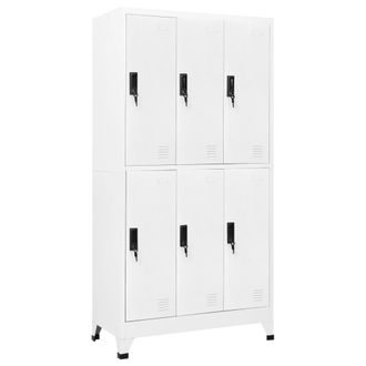 vidaXL Vidaxl - Taquilla De Acero Blanco 90x45x180 Cm