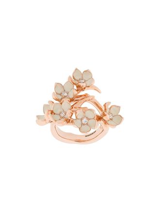 Shaun Leane Anello Cherry Blossom con diamanti - Oro