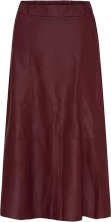 BTF-CPH Btfcph - Sophie Leren Rok - Dames - Rokken - Rood - Maat: XS Leer