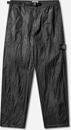 Stone Island Men s Dense Nylon-TC Hand Sprayed Reflective Pants Black