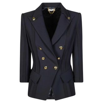 Elisabetta Franchi Blazers, female, Black, Size: M Giacca