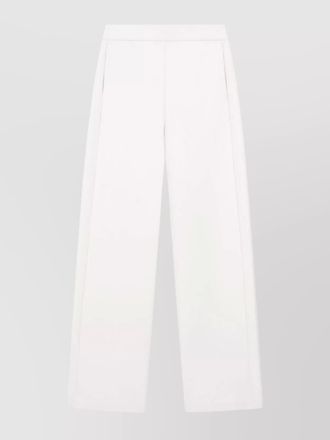Emporio Armani elastic-waist straight-leg trousers