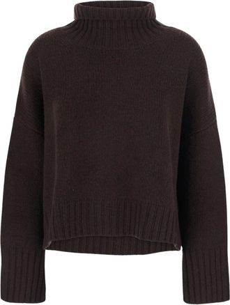 Soft Goat Maglione Dolcevita - - Knitwear - Donna - Marrone - S