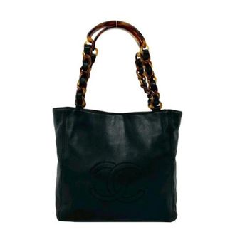 Chanel unisex, Pre-owned, Zwart, Maat: ONE Size Leer