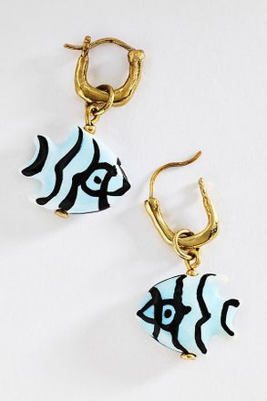 Alemais Calypso Ceramic Fish Earrings
