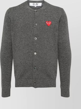 Comme Des Gar&ccedil;ons ribbed wool cardigan long sleeves