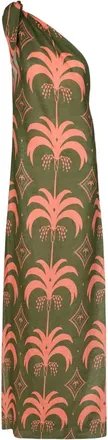 Johanna Ortiz Seaweed one-shoulder dress - Green