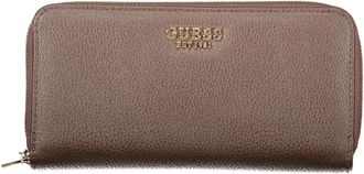 Guess Melody SLG Large Zip Around - Dames - Portefeuilles - Bruin - ONE Size - Accessoires