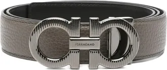Ferragamo Gancini Buckle Leather Belt