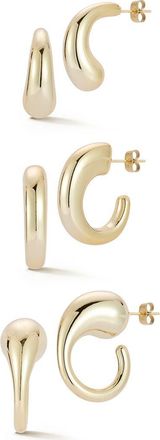 Glaze Jewelry Hoop Earrings Set in Gold at Nordstrom Rack