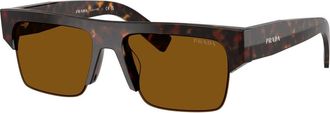 Prada Sunglasses, unisex, Brown, Size: 55 MM 0PR D12Su