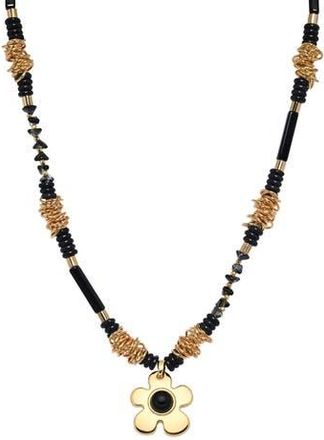 Eye Candy Los Angeles Rebecca Flower Pendant Necklace in Gold at Nordstrom Rack