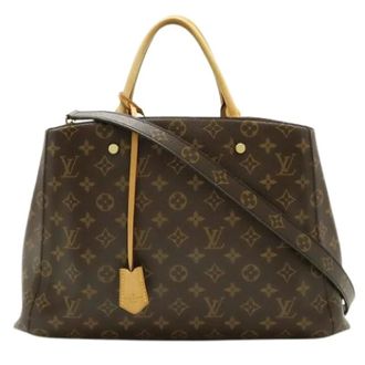 Louis Vuitton Pre-owned Handbags, female, Brown, Size: ONE SIZE Pre-owned Monogram Tote Bag