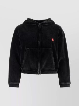 Alexander Wang velour regular-fit sweatshirt