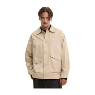 Desigual Hombre, Chaquetas, Beige, Talla: L