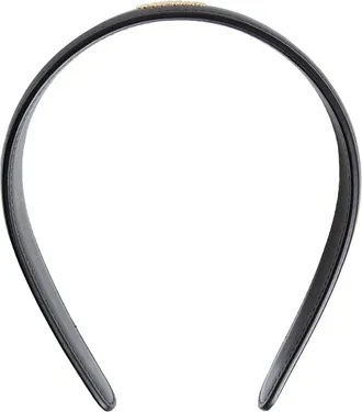 Valentino Leather VLogo Headband